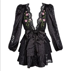 FOR LOVE & LEMONS Fleur Jacquard Robe